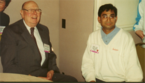 Robert Gagne and Badrul Khan, AECT Conference, Nashville, 1994