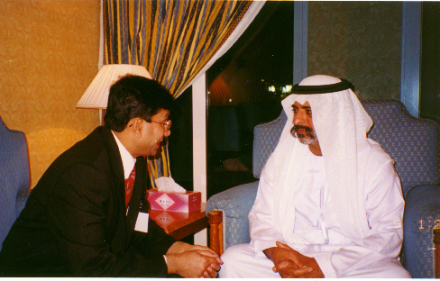 His Excellency Sheikh Nahayan bin Mabarak Al Nahayan and Badrul Khan